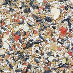 Conure & lovebird seed mix with sunflower, millet, and shell pieces