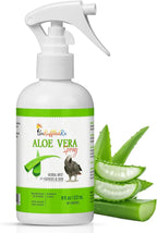 Aloe vera bird spray bottle with white trigger sprayer, 8 oz