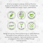 Bird respiratory supplement certification and quality badges on packaging
