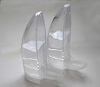 Clear hanging water dispenser and feeder bottle set of two