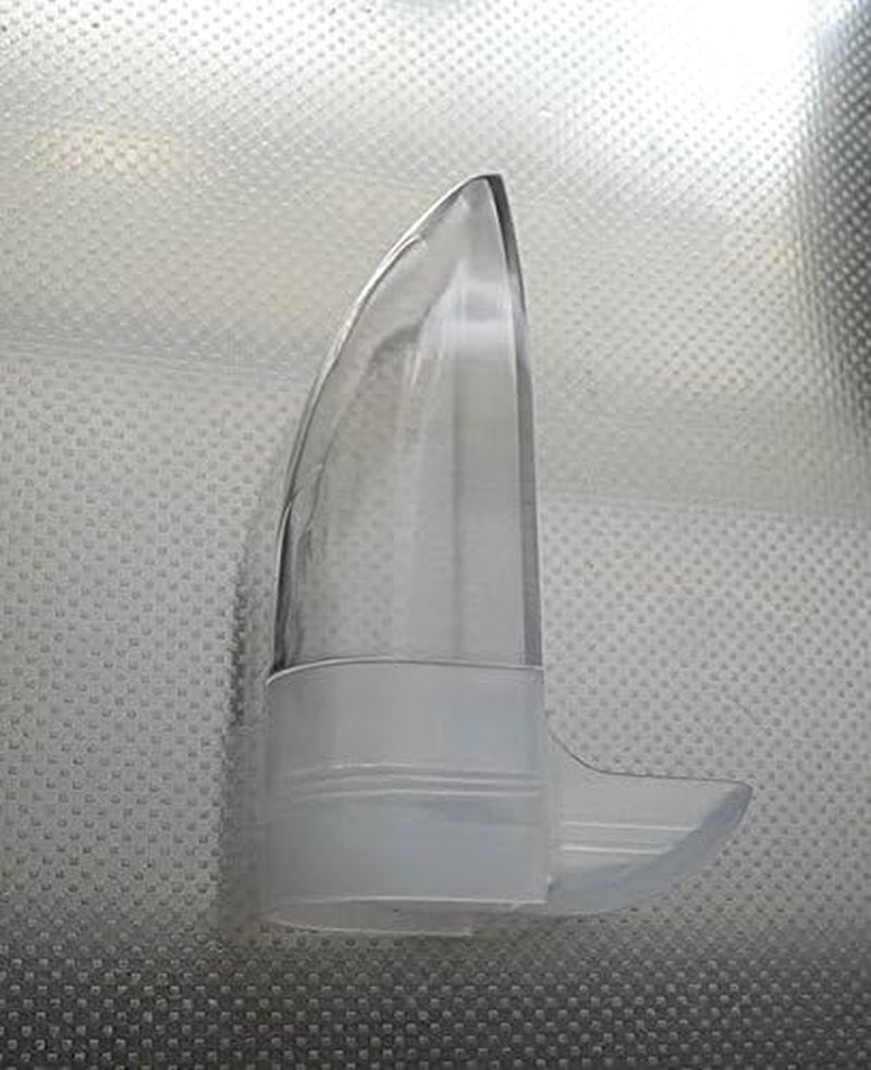 Clear hanging bird water dispenser bottle with built-in feeding tray